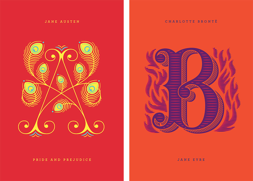 ספרים מעוצבים של ג'סיקה היש על האות A ו-B